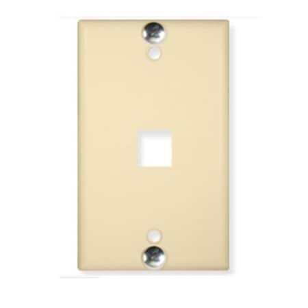 Maxpower Wall Plate Phone Flush 1-Port - Ivory MA332069